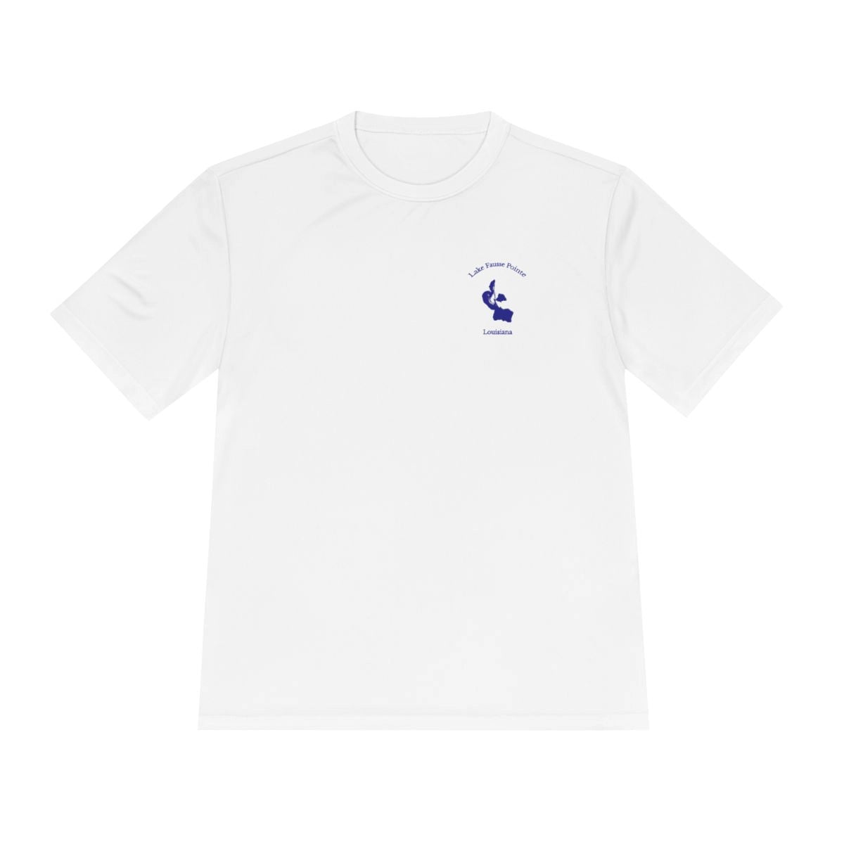Louisiana  Lake  Fausse  Pointe  Moisture  Wicking  Tee  front  position  view  from  front  white.webp
