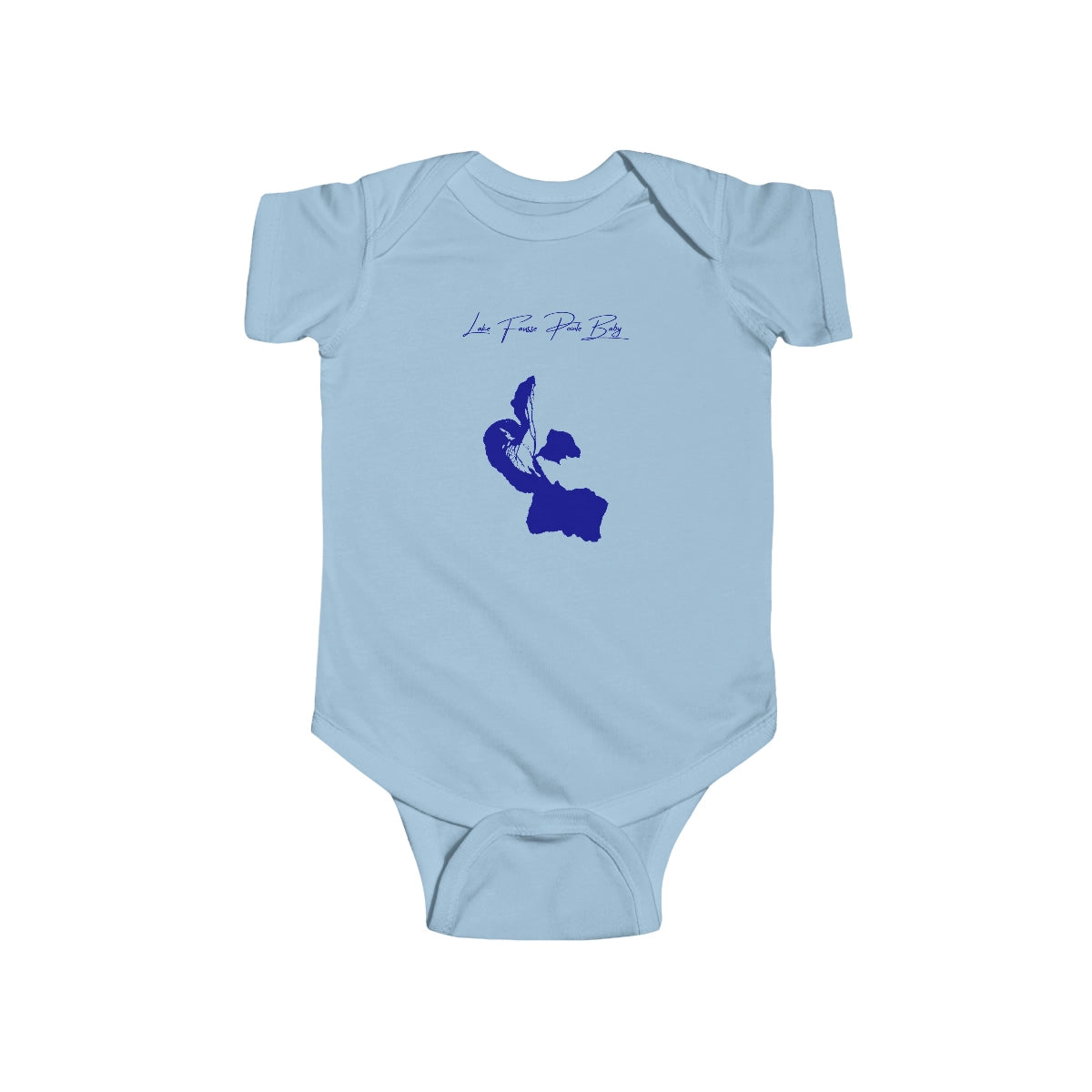 Louisiana  Lake  Fausse  Pointe  Onesie  front  position  view  from  front  light  blue.webp