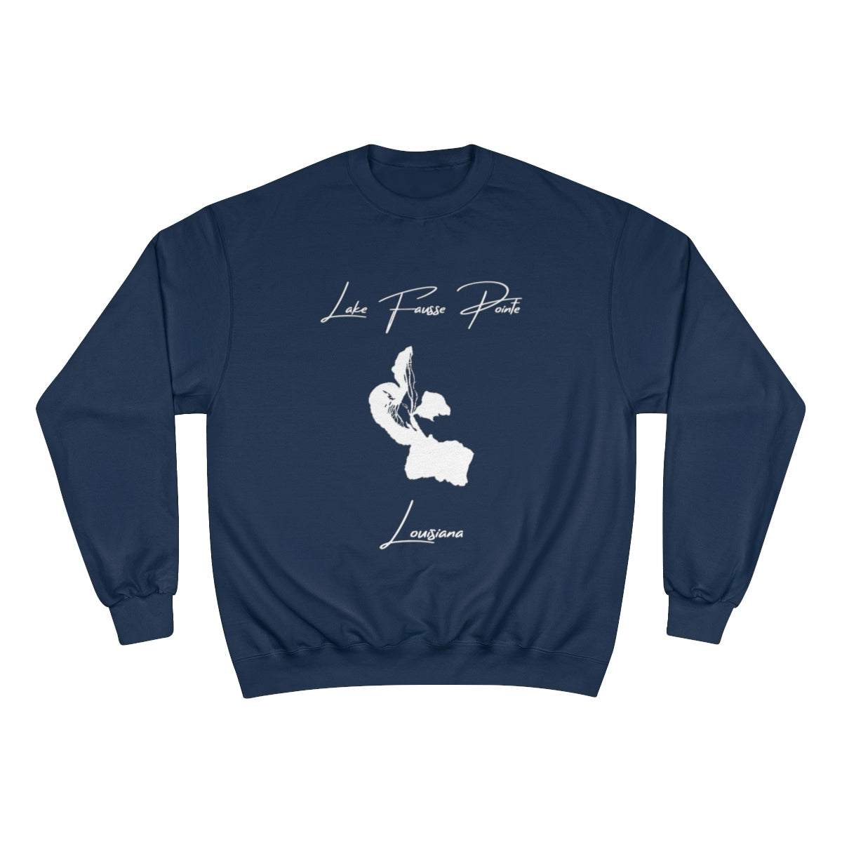 Louisiana  Lake  Fausse  Pointe  Sweatshirt  front  position  view  from  front  navy.webp