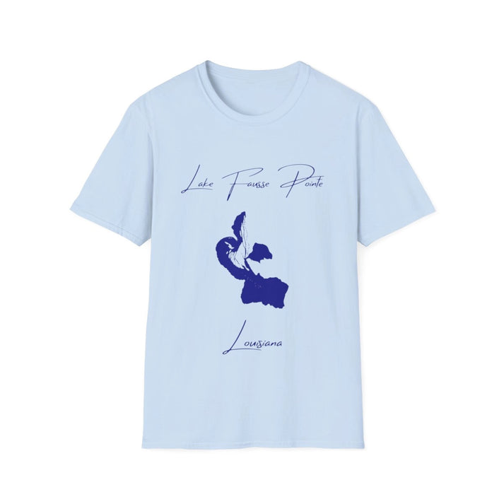 Louisiana  Lake  Fausse  Pointe  T-shirt  front  position  view  from  front  light  blue.webp