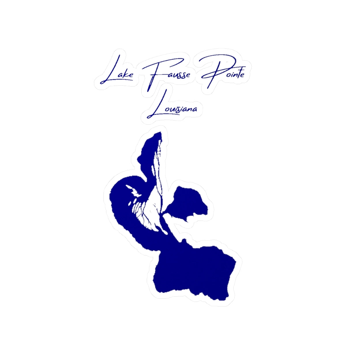 Louisiana  Lake  Fausse  Pointe  Vinyl  Decal  other  position  view  from  front  4  x  6.webp
