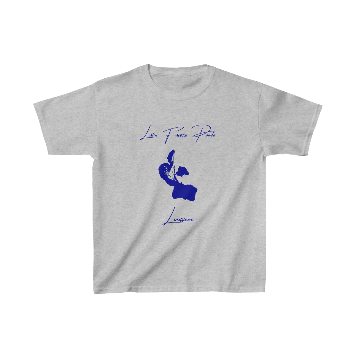 Louisiana  Lake  Fausse  Pointe  Youth  T-shirt  front  position  view  from  front  sport  grey.webp