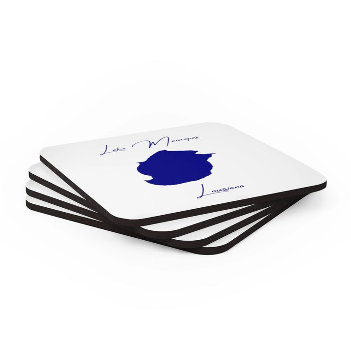 Louisiana  Lake  Maurepas  Coaster  Set  front  position  view  from  stacked  3.75  x  3.75.webp