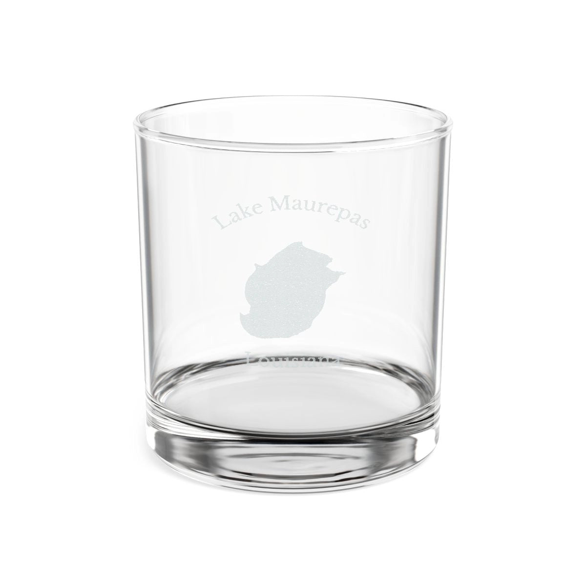 Louisiana  Lake  Maurepas  Engraved  Whiskey  Glass  other  position  view  from  front  10.5oz.webp