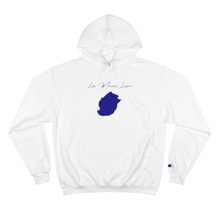 Louisiana  Lake  Maurepas  Hoodie  front  position  view  from  front  white.webp