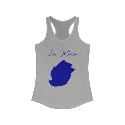 Louisiana  Lake  Maurepas  Racerback-Tank  front  position  view  from  front  heather  grey.webp