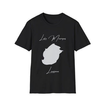Louisiana  Lake  Maurepas  T-shirt  front  position  view  from  front  black.webp