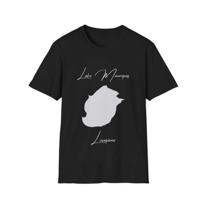 Louisiana  Lake  Maurepas  T-shirt  front  position  view  from  front  black.webp