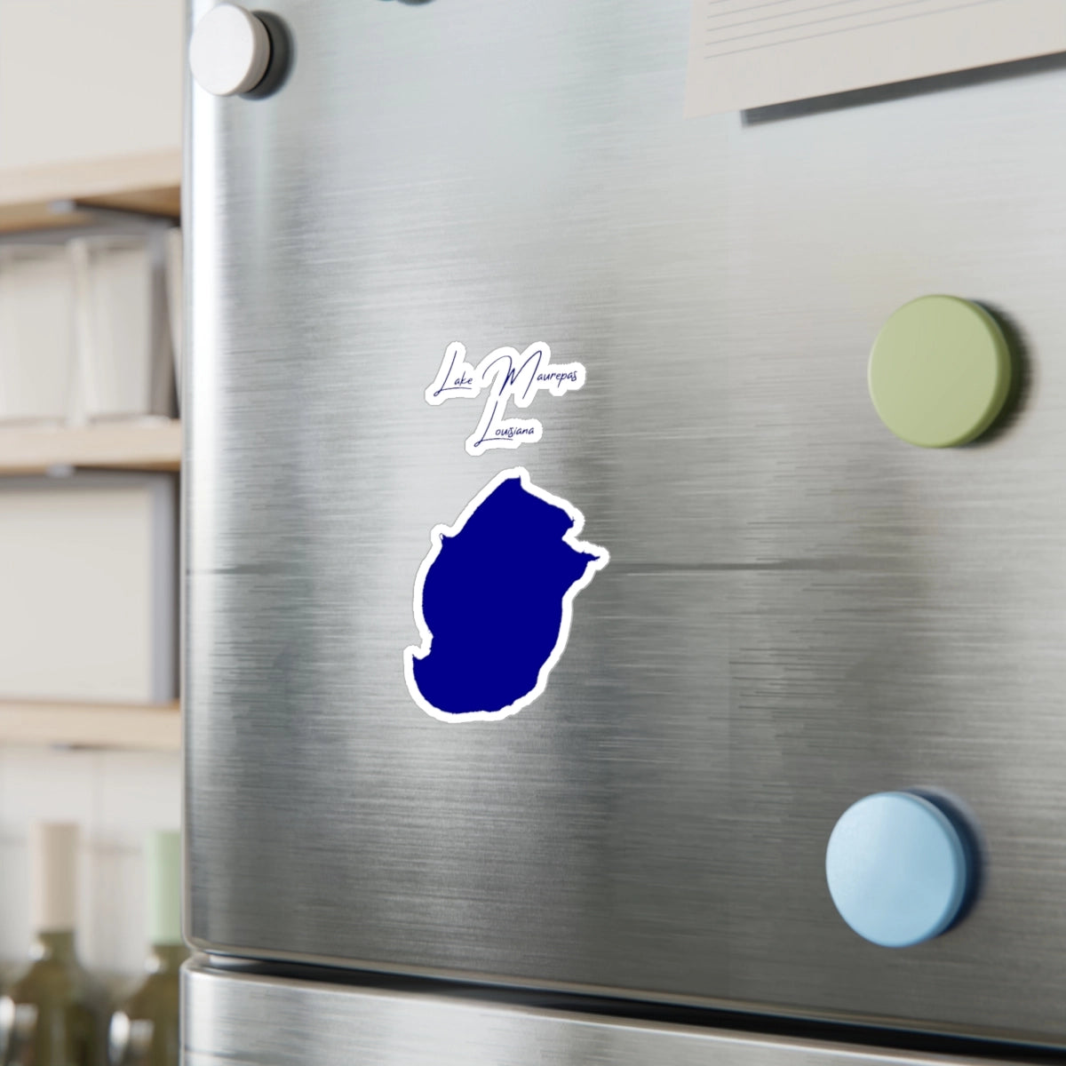 Louisiana  Lake  Maurepas  Vinyl  Decal  other  position  view  from  context-2  4  x  6.webp