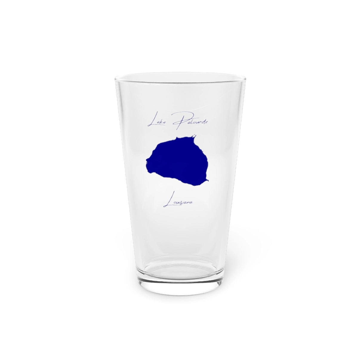 Louisiana  Lake  Palourde  16oz  Pint  Glass  front  position  view  from  front  16oz.webp