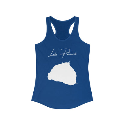 Louisiana  Lake  Palourde  Racerback-Tank  front  position  view  from  front  solid  royal.webp
