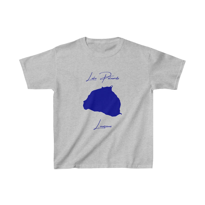 Louisiana  Lake  Palourde  Youth  T-shirt  front  position  view  from  front  sport  grey.webp