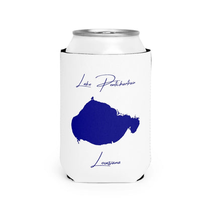 Louisiana  Lake  Pontchartrain  Can  Koozie  front  position  view  from  front-2  white.webp