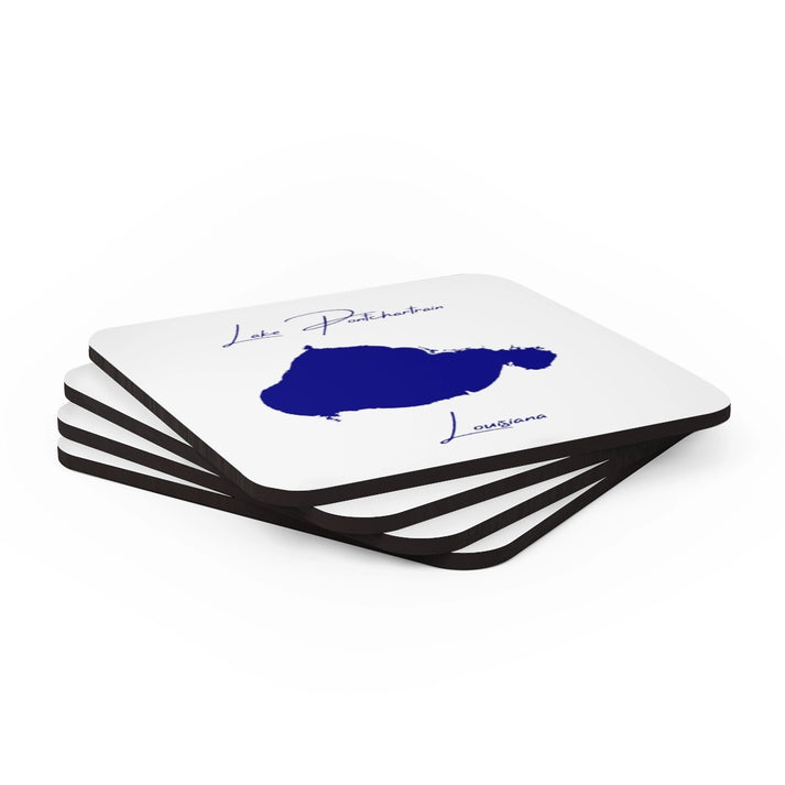 Louisiana  Lake  Pontchartrain  Coaster  Set  front  position  view  from  stacked  3.75  x  3.75.webp