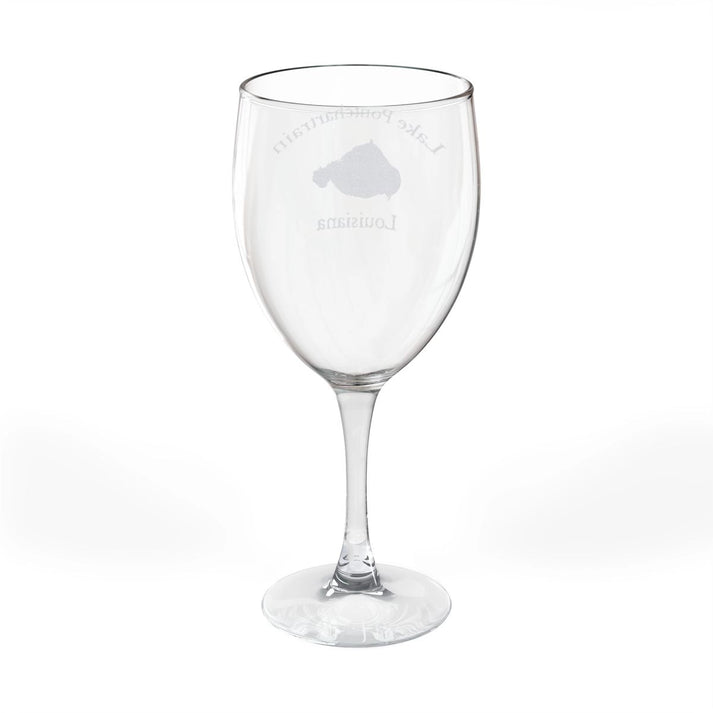 Louisiana  Lake  Pontchartrain  Engraved  Wine  Glass  other  position  view  from  back  10.5oz.webp