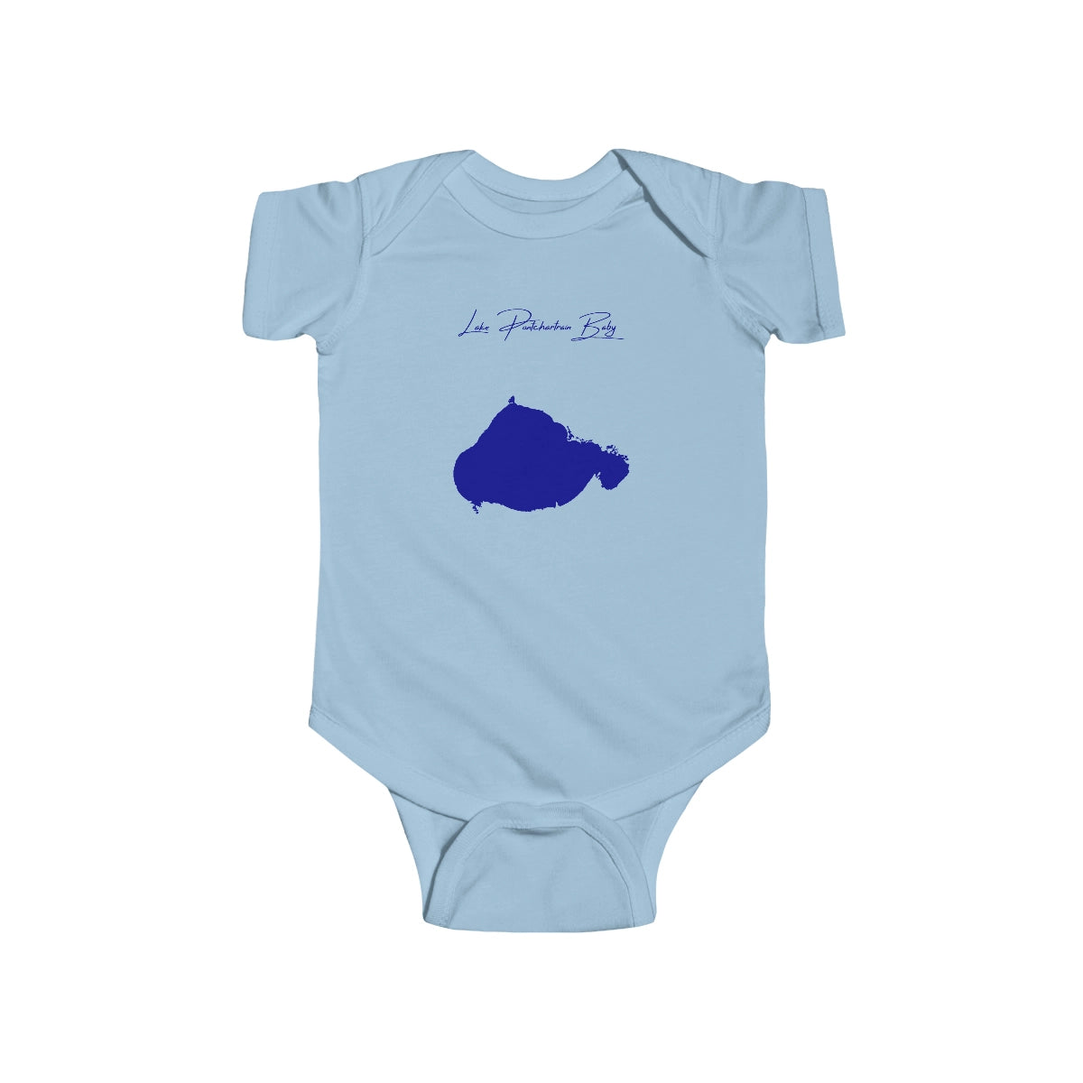 Louisiana  Lake  Pontchartrain  Onesie  front  position  view  from  front  light  blue.webp
