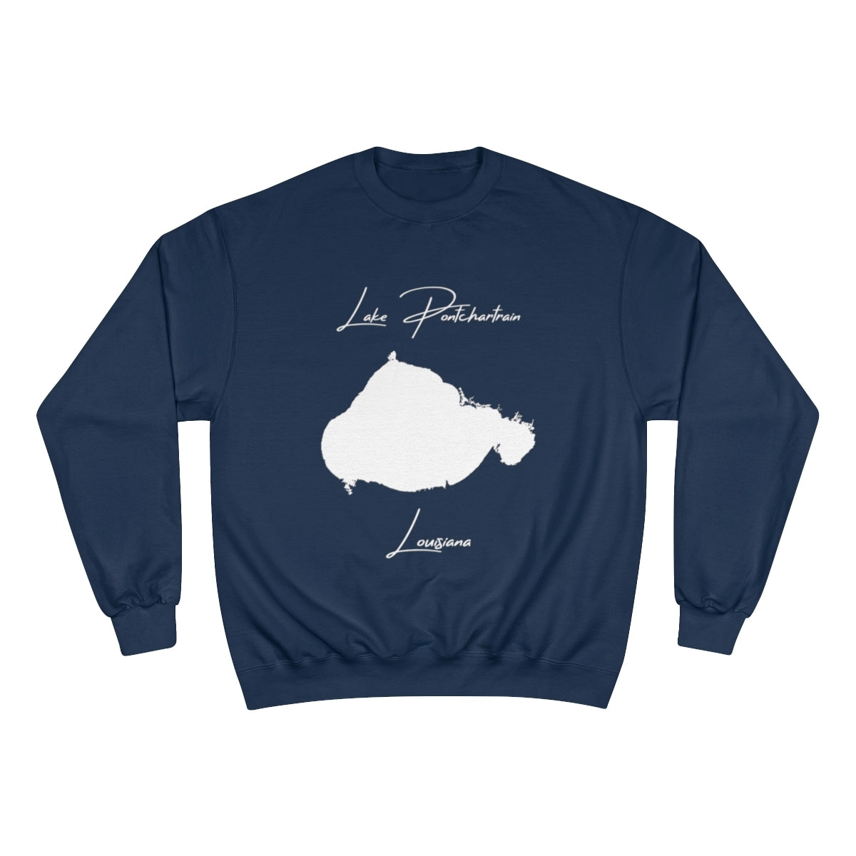 Louisiana  Lake  Pontchartrain  Sweatshirt  front  position  view  from  front  navy.webp