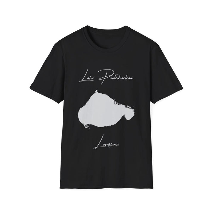 Louisiana  Lake  Pontchartrain  T-shirt  front  position  view  from  front  black.webp