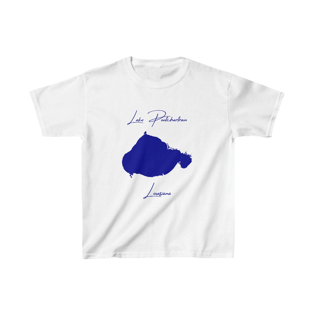 Louisiana  Lake  Pontchartrain  Youth  T-shirt  front  position  view  from  front  white.webp