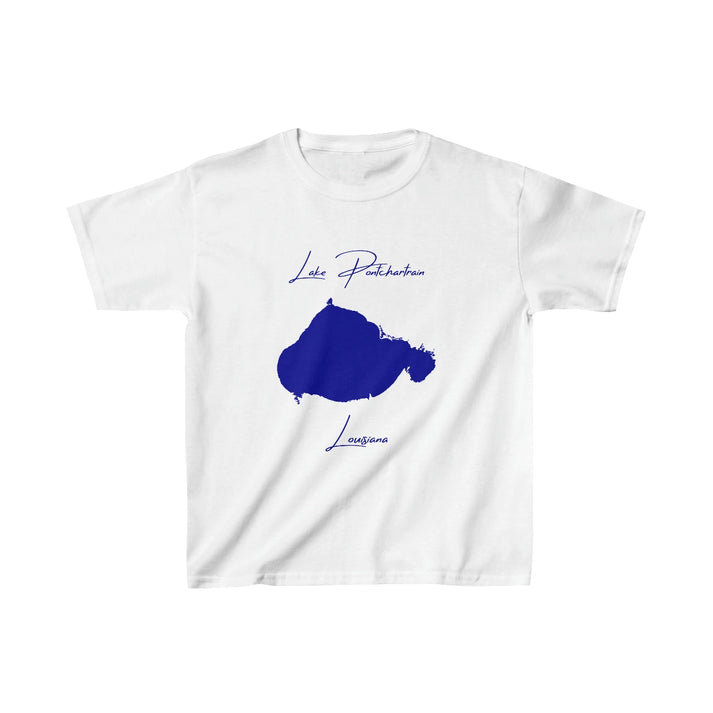 Louisiana  Lake  Pontchartrain  Youth  T-shirt  front  position  view  from  front  white.webp