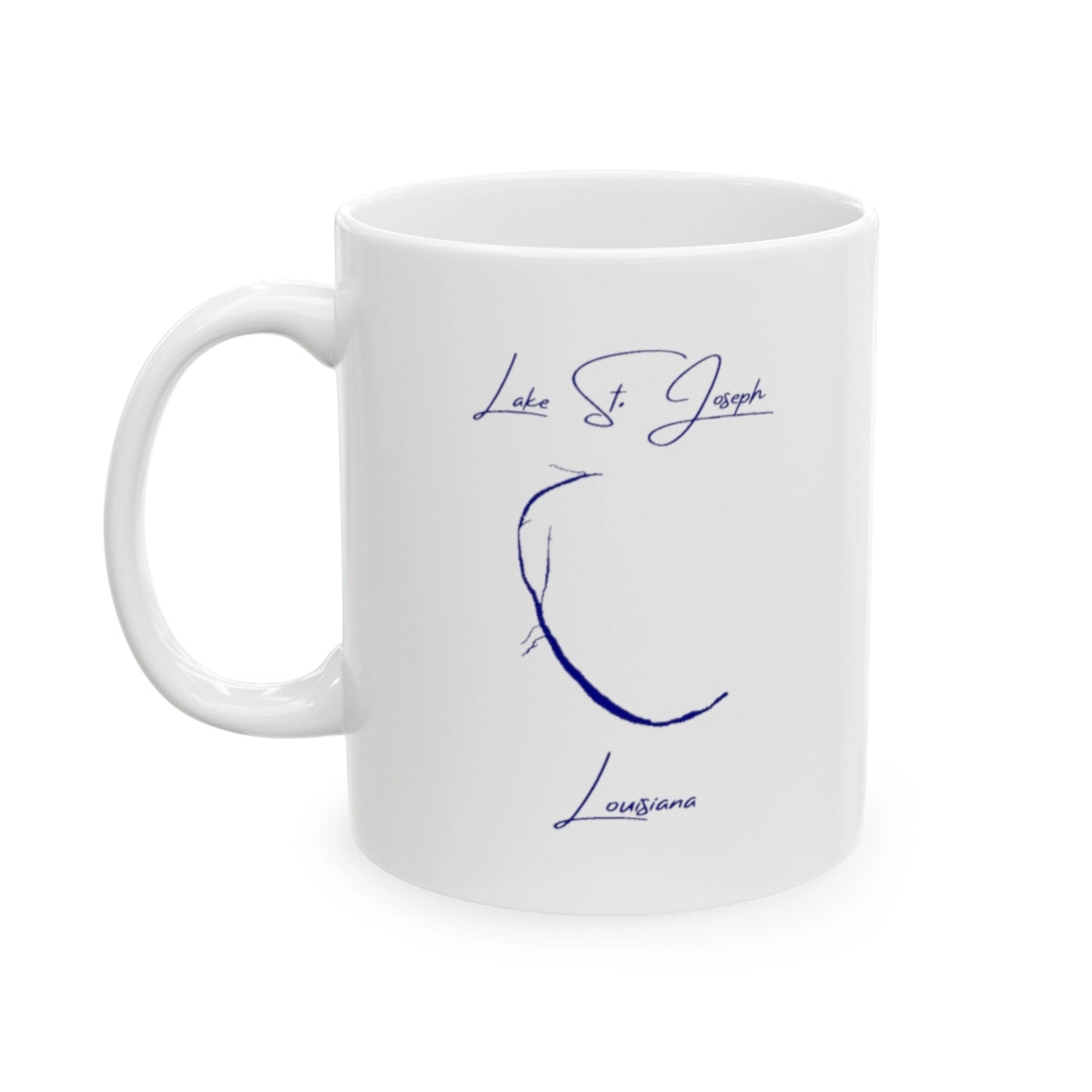 Louisiana  Lake  St.  Joseph  Ceramic  Mug  other  position  view  from  left  11oz.webp
