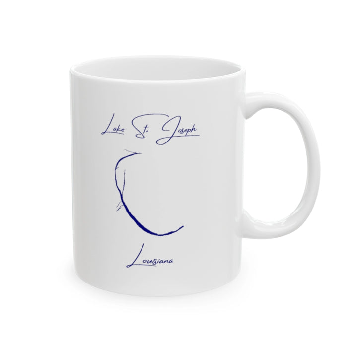 Louisiana  Lake  St.  Joseph  Ceramic  Mug  other  position  view  from  right  11oz.webp