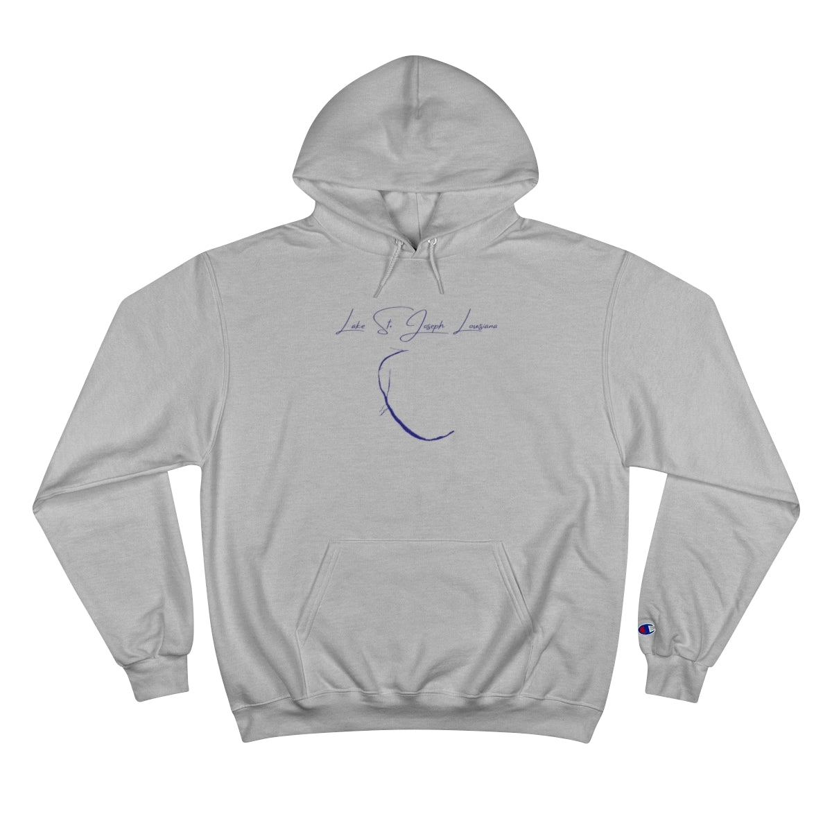 Louisiana  Lake  St.  Joseph  Hoodie  front  position  view  from  front  light  steel.webp