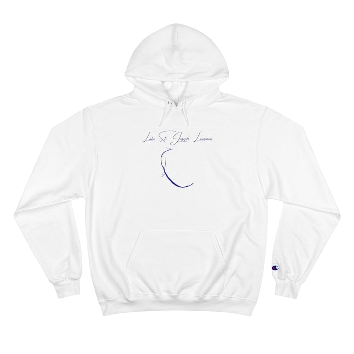 Louisiana  Lake  St.  Joseph  Hoodie  front  position  view  from  front  white.webp