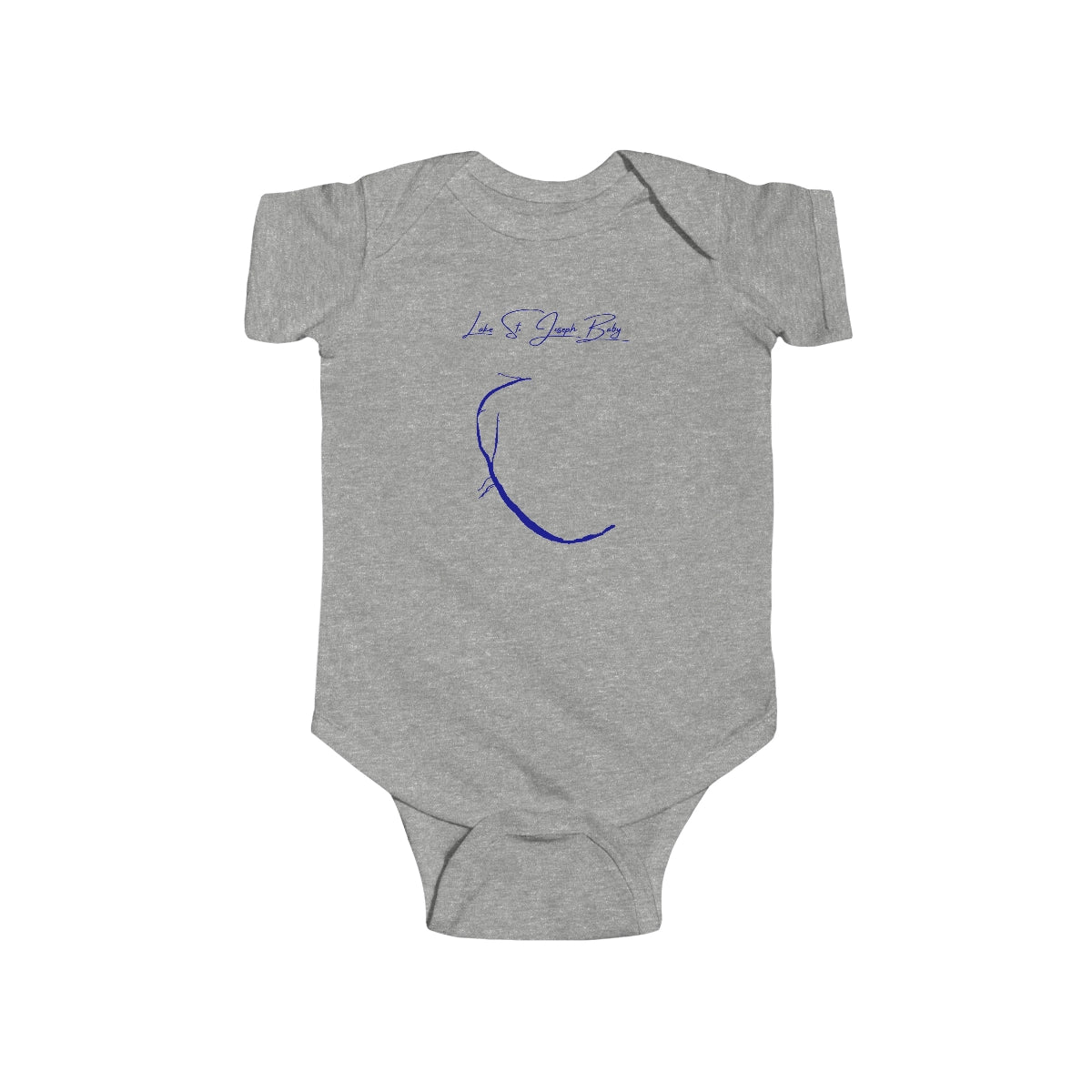Louisiana  Lake  St.  Joseph  Onesie  front  position  view  from  front  heather.webp