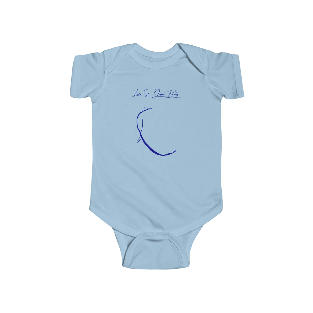 Louisiana  Lake  St.  Joseph  Onesie  front  position  view  from  front  light  blue.webp
