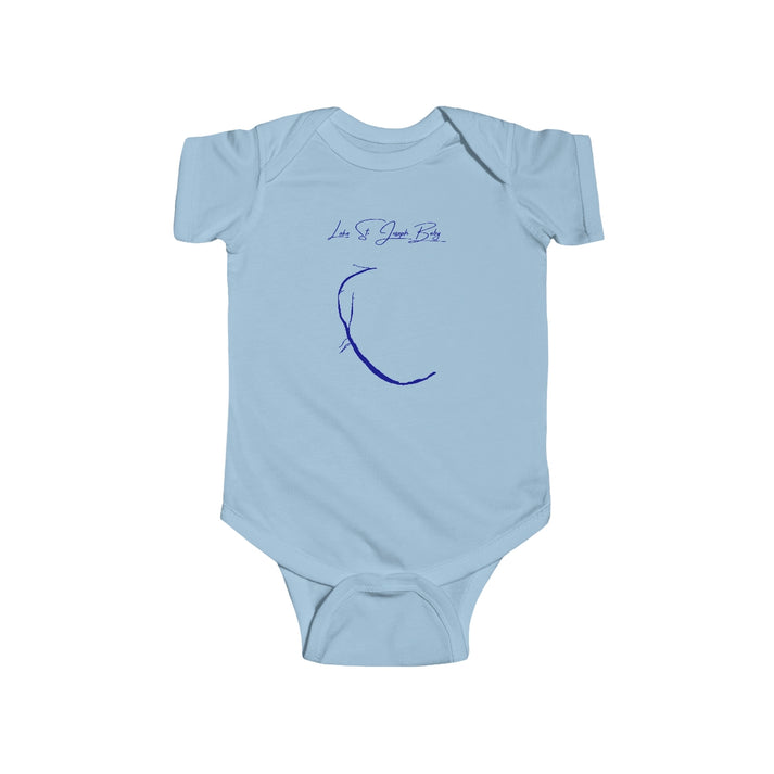 Louisiana  Lake  St.  Joseph  Onesie  front  position  view  from  front  light  blue.webp