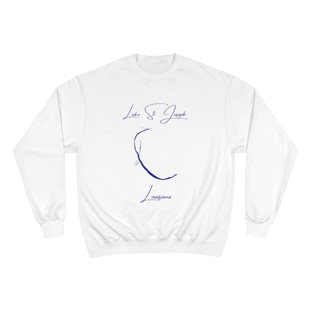 Louisiana  Lake  St.  Joseph  Sweatshirt  front  position  view  from  front  white.webp