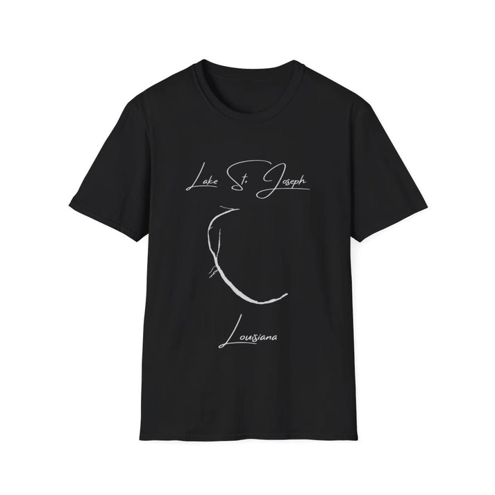 Louisiana  Lake  St.  Joseph  T-shirt  front  position  view  from  front  black.webp
