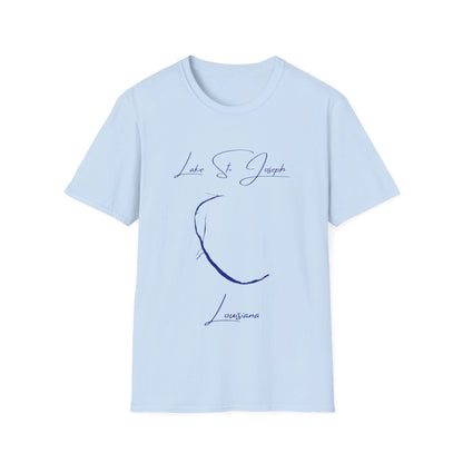 Louisiana  Lake  St.  Joseph  T-shirt  front  position  view  from  front  light  blue.webp