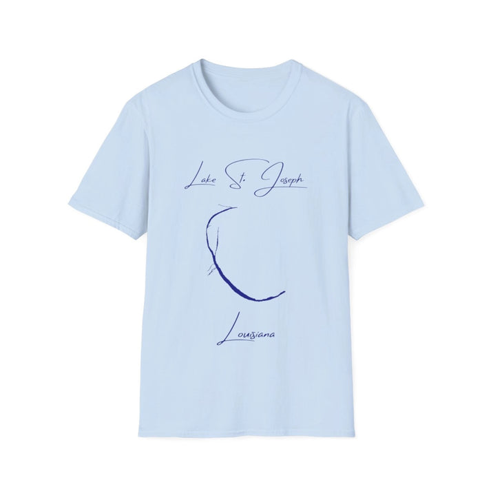 Louisiana  Lake  St.  Joseph  T-shirt  front  position  view  from  front  light  blue.webp