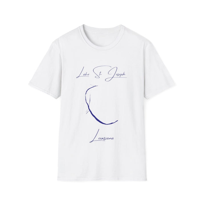 Louisiana  Lake  St.  Joseph  T-shirt  front  position  view  from  front  white.webp