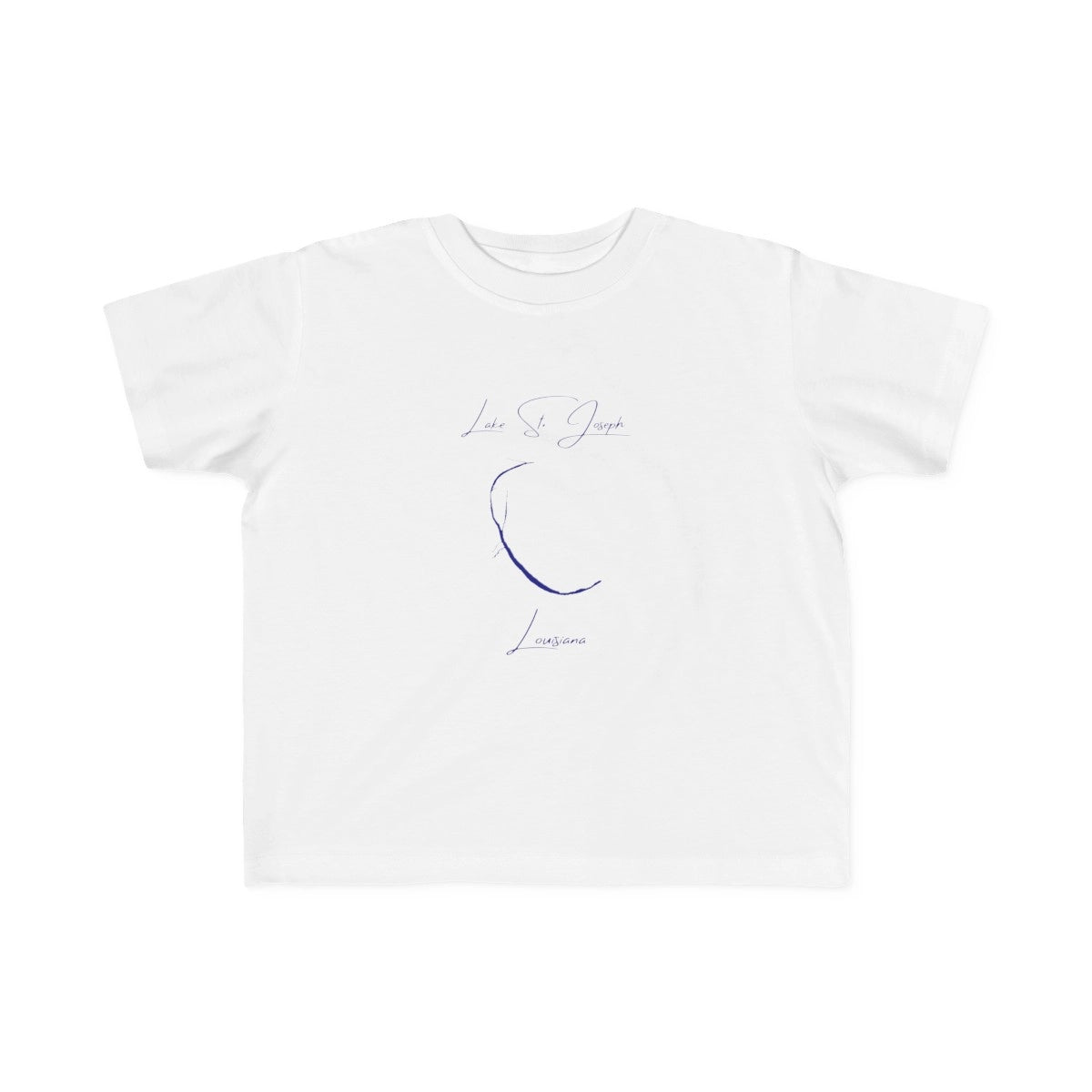 Louisiana  Lake  St.  Joseph  Toddler  T-shirt  front  position  view  from  front  white.webp