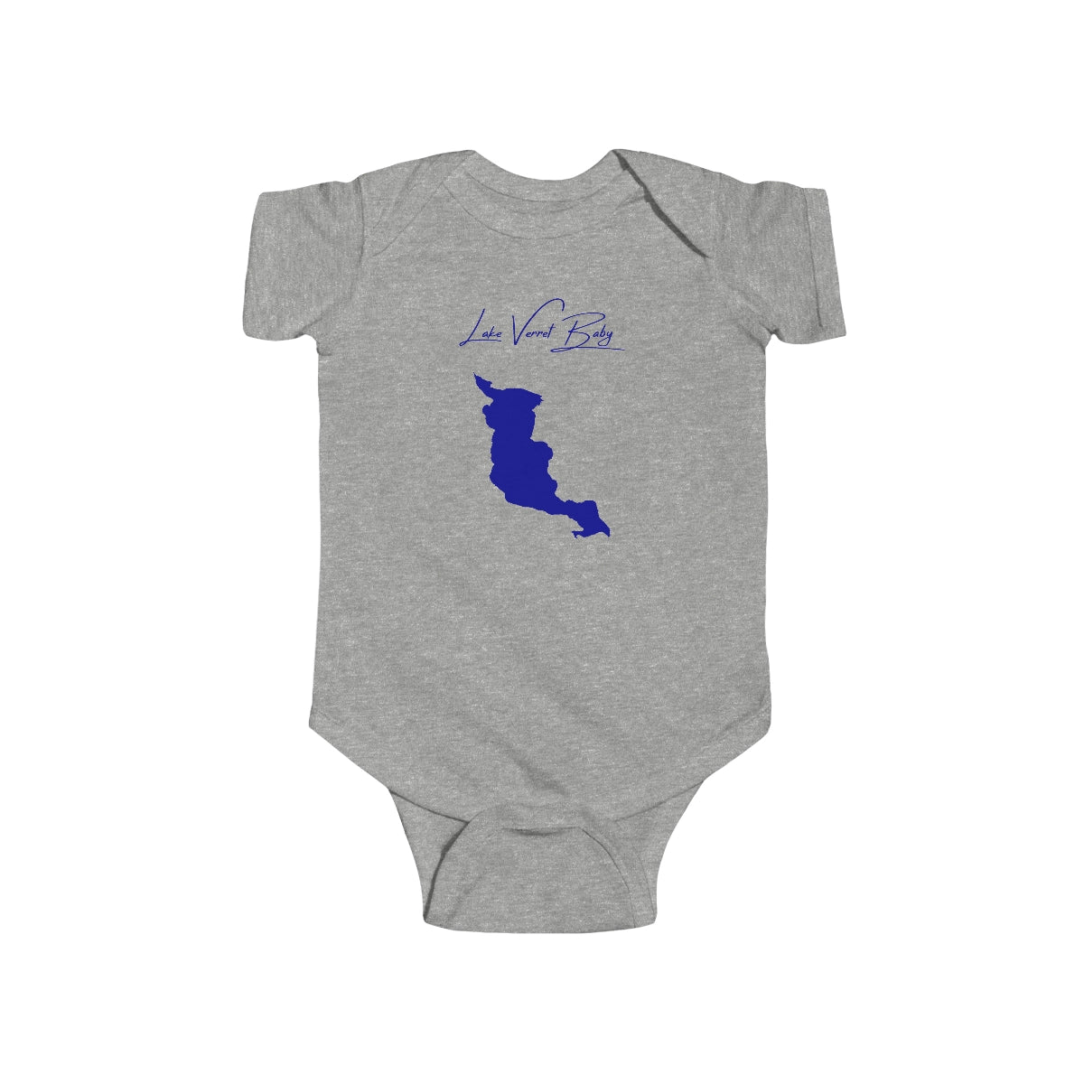 Louisiana  Lake  Verret  Onesie  front  position  view  from  front  heather.webp