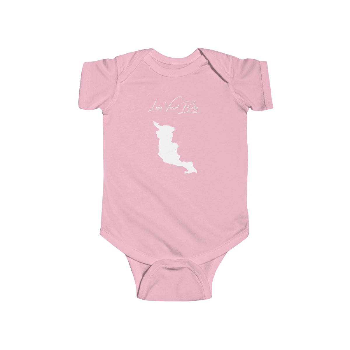 Louisiana  Lake  Verret  Onesie  front  position  view  from  front  pink.webp