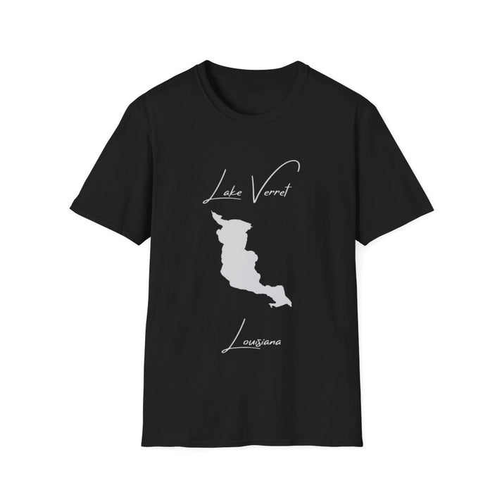 Louisiana  Lake  Verret  T-shirt  front  position  view  from  front  black.webp