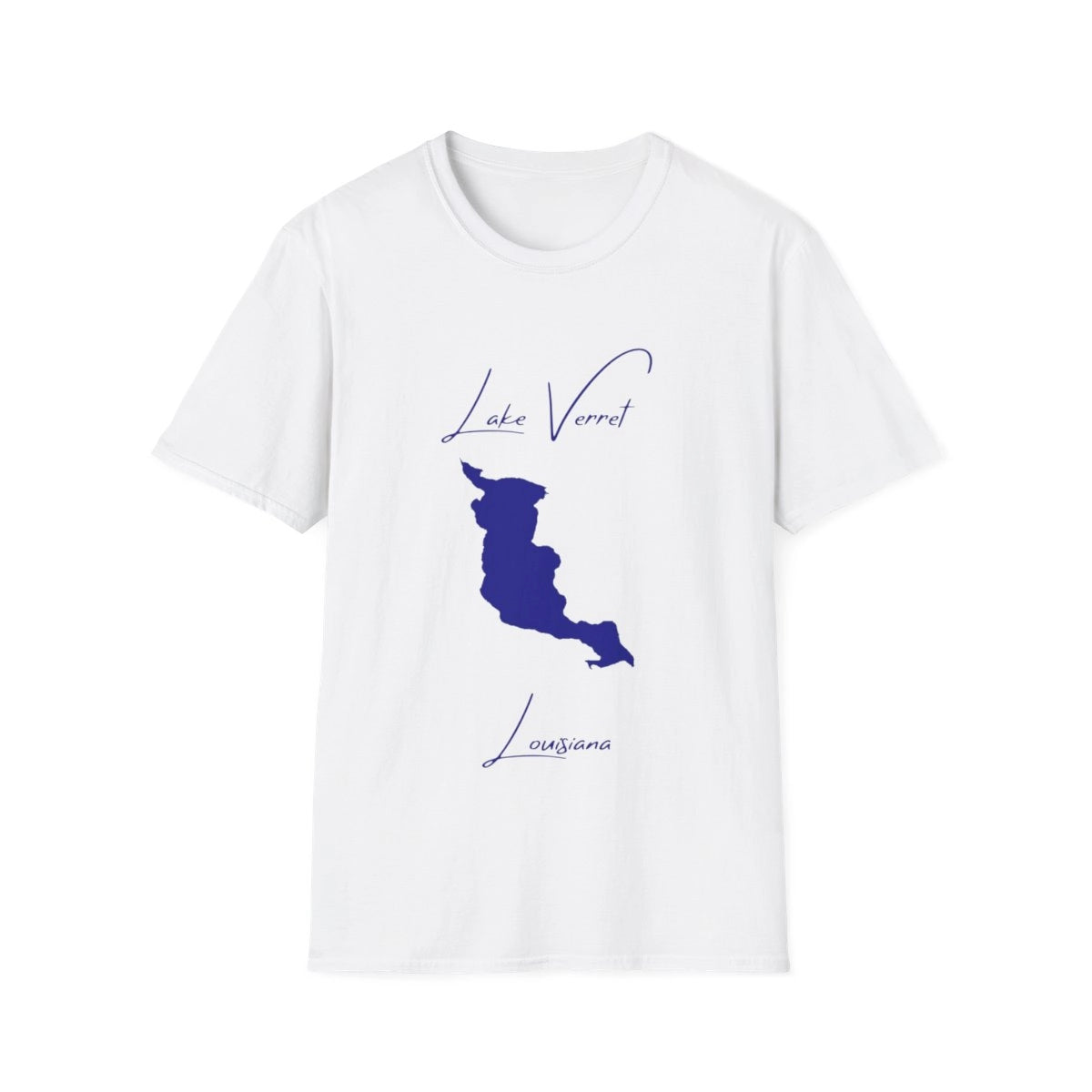 Louisiana  Lake  Verret  T-shirt  front  position  view  from  front  white.webp