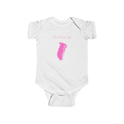 Louisiana  Poverty  Point  Reservoir  Onesie  front  position  view  from  front  white.webp