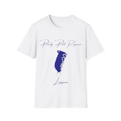 Louisiana  Poverty  Point  Reservoir  T-shirt  front  position  view  from  front  white.webp