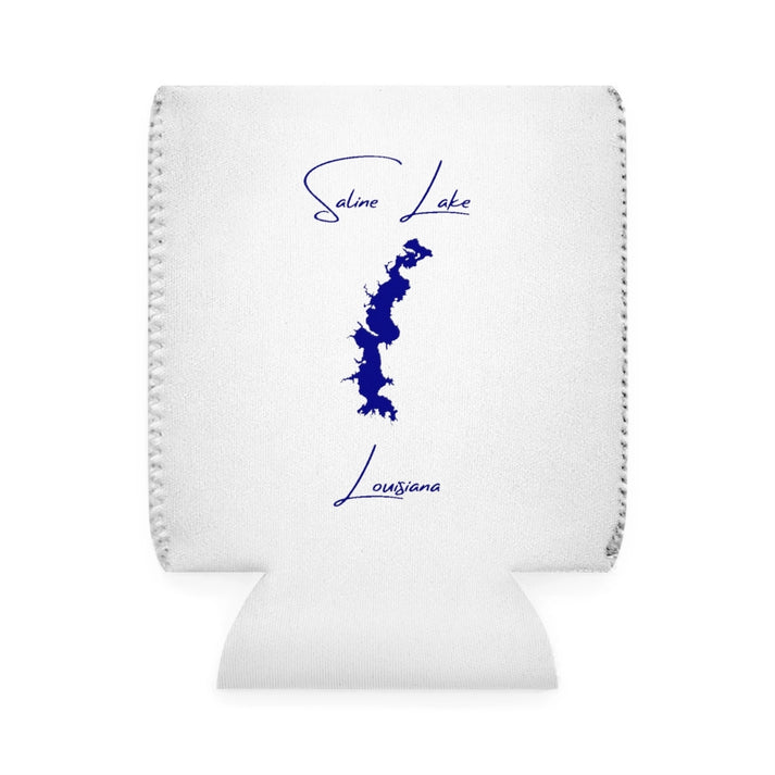 Louisiana  Saline  Lake  Can  Koozie  front  position  view  from  front-1  white.webp