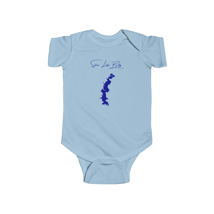 Louisiana  Saline  Lake  Onesie  front  position  view  from  front  light  blue.webp