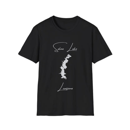 Louisiana  Saline  Lake  T-shirt  front  position  view  from  front  black.webp
