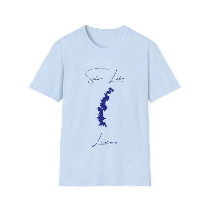 Louisiana  Saline  Lake  T-shirt  front  position  view  from  front  light  blue.webp