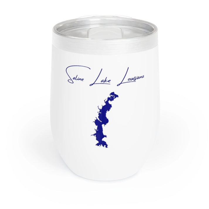 Louisiana  Saline  Lake  Wine  Tumbler  front  position  view  from  front  white.webp