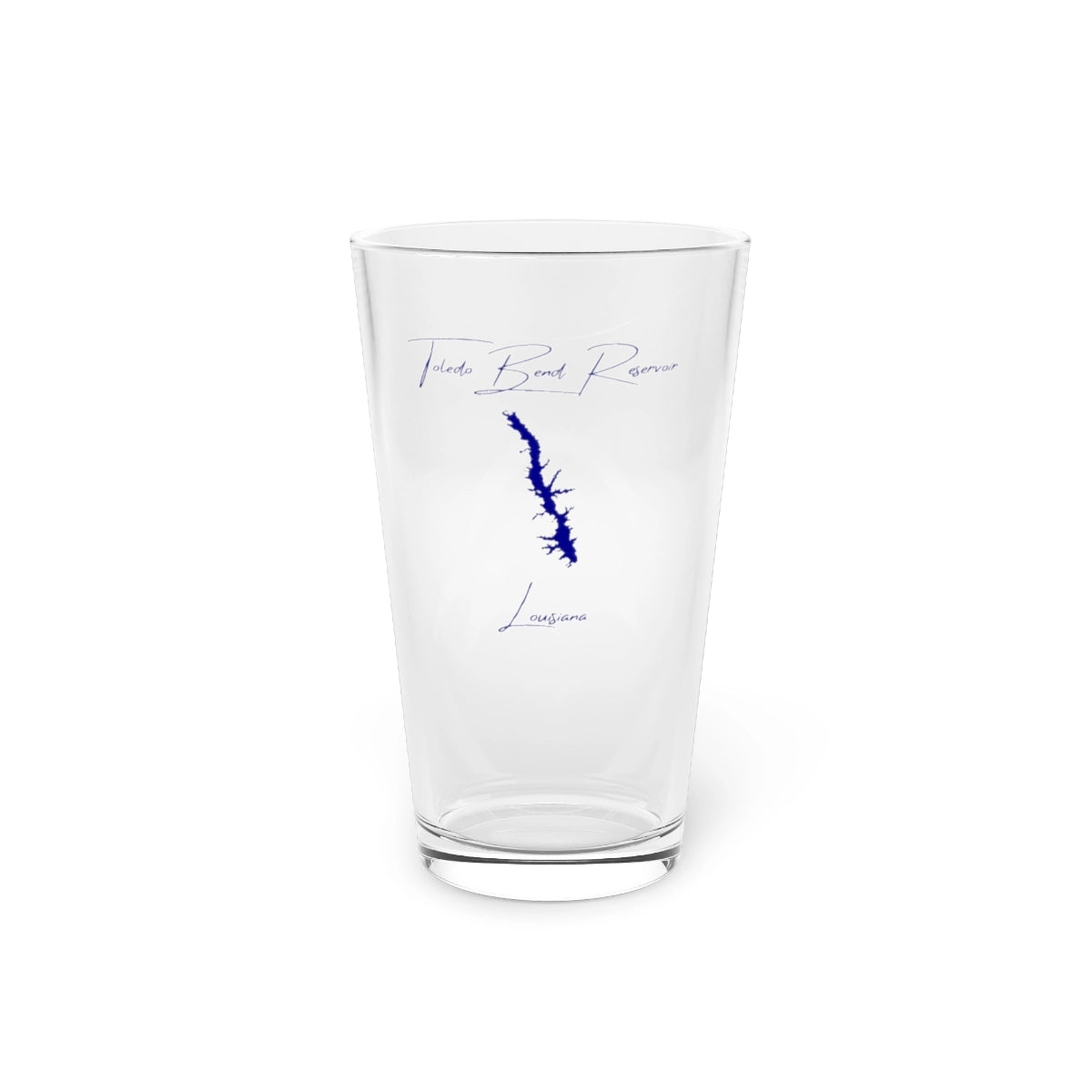 Louisiana  Toledo  Bend  Reservoir  16oz  Pint  Glass  front  position  view  from  front  16oz.webp