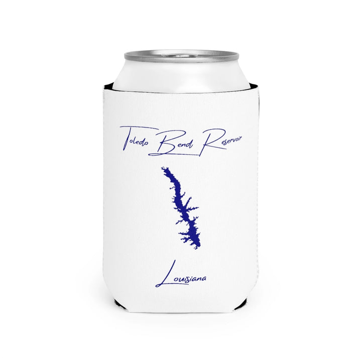 Louisiana  Toledo  Bend  Reservoir  Can  Koozie  front  position  view  from  front-2  white.webp